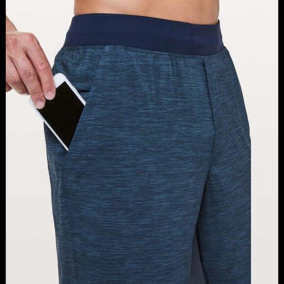 lululemon athletica Other - Lululemon T.H.E Short Linerless 11" Heather Allover Iron Blue True Navy | Medium